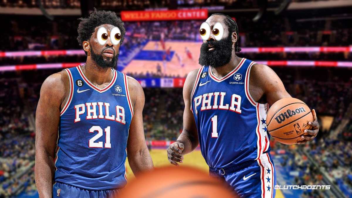 joel embiid, james harden, 76ers, joel embiid flagrant, james harden flagrant