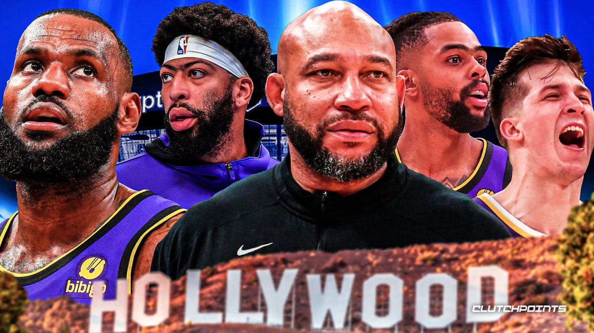 lakers darvin ham lebron james austin reaves d'angelo russell anthony davis
