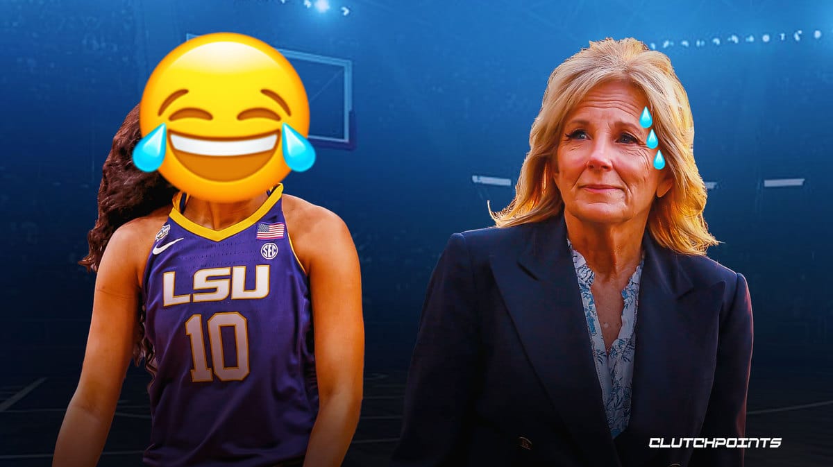 LSU basketball, Angel Reese, Jill Biden, Iowa Basketball