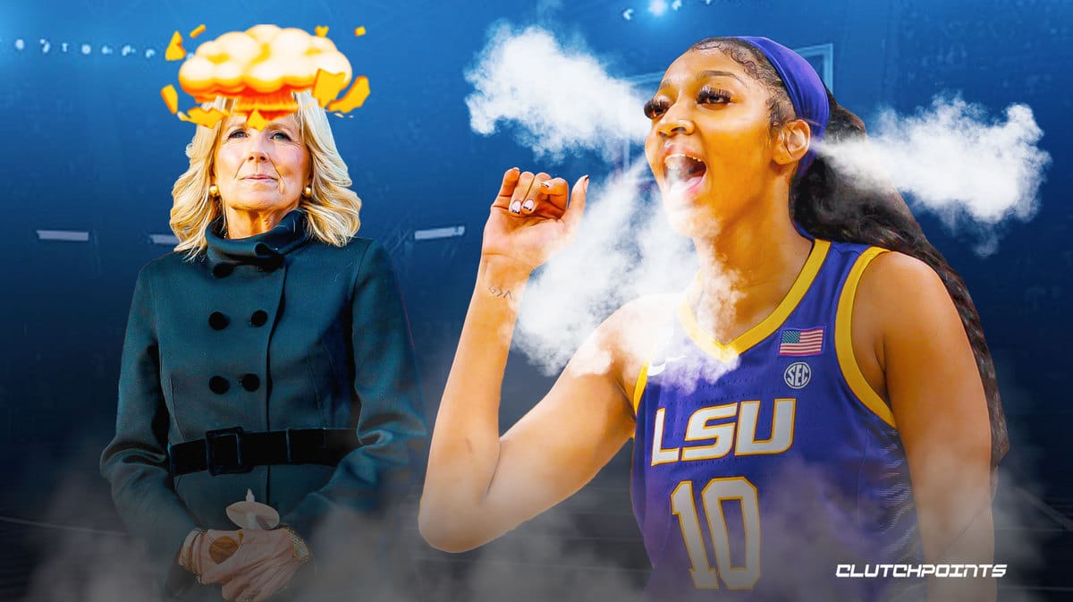 LSU Basketball, Jill Biden, Angel Reese, Iowa Basketball