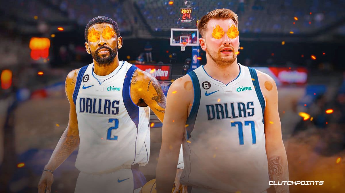 Errol Spence Jr., Luka Doncic, Kyrie Irving, Mavs