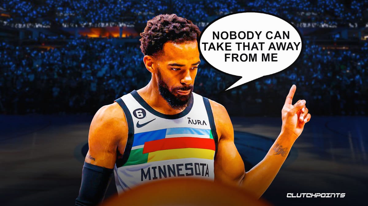 Timberwolves' Mike Conley Jr. reacts to reaching major milestone