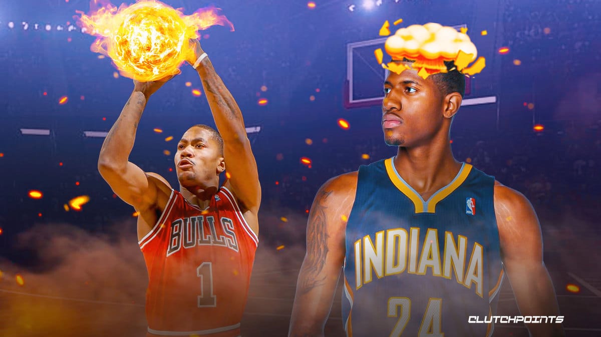 Paul George, Derrick Rose, Chicago Bulls, Indiana Pacers