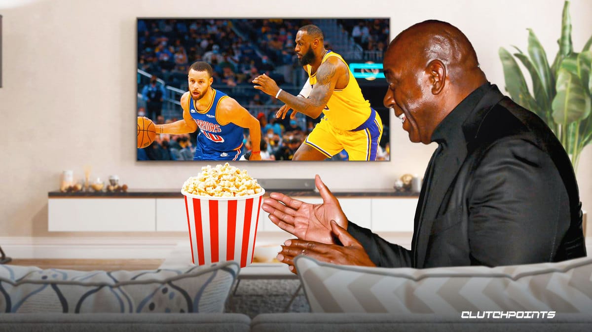 Magic Johnson, Los Angeles Lakers, Golden State Warriors, NBA Playoffs