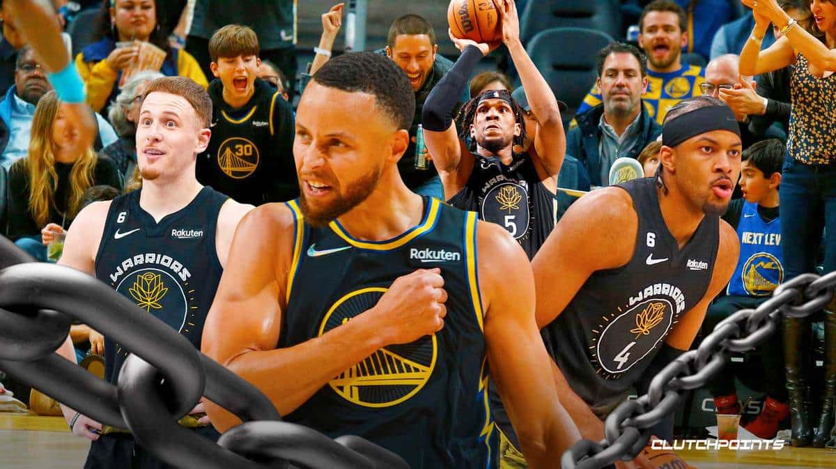 Stephen Curry, Warriors, Donte DiVincenzo, Moses Moody, Kevon Looney