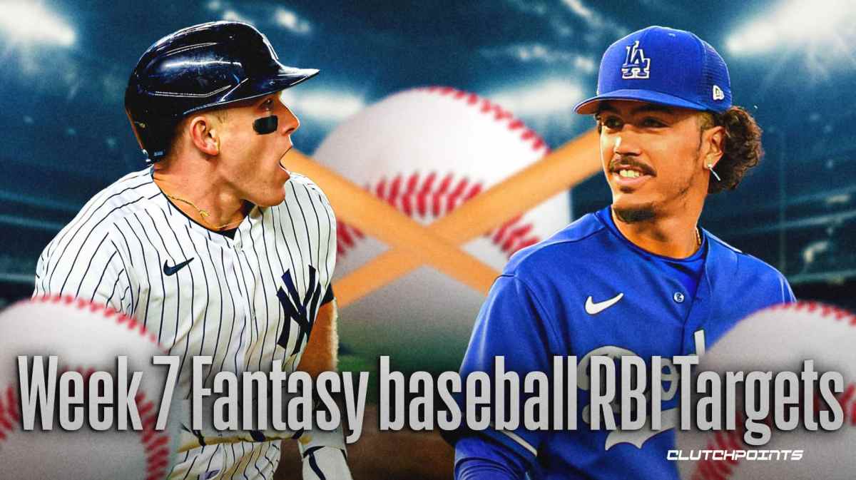 fantasy baseball Week 7 RBI targets