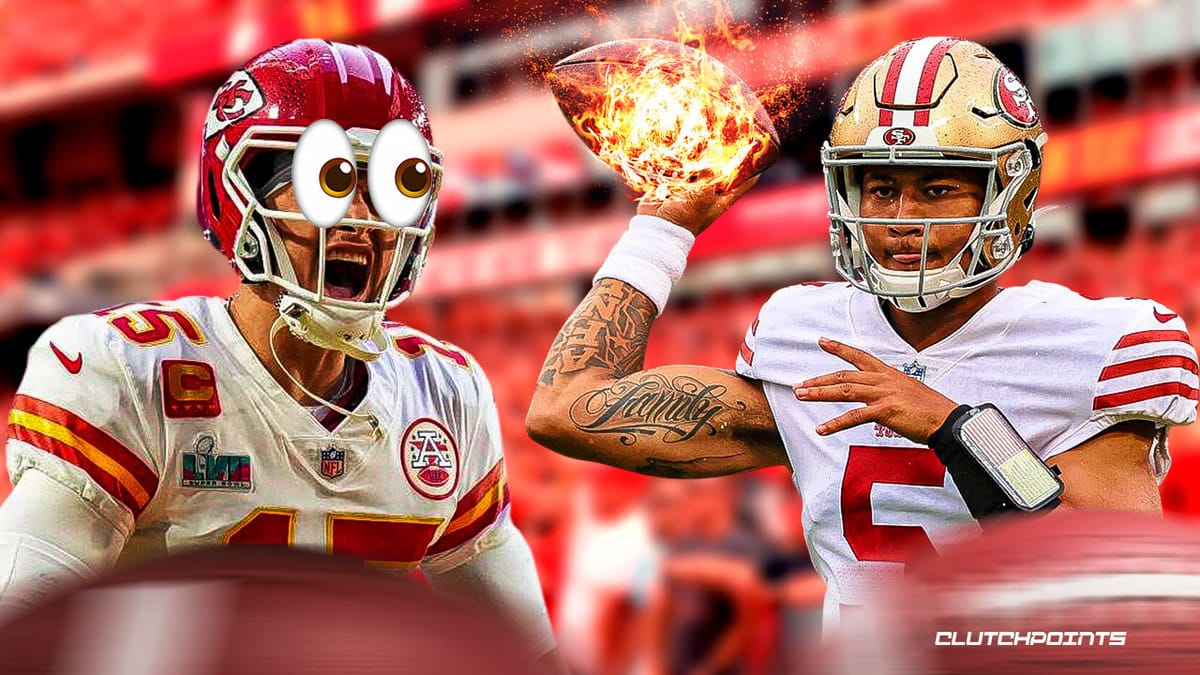 Trey Lance, Patrick Mahomes, San Francisco 49ers