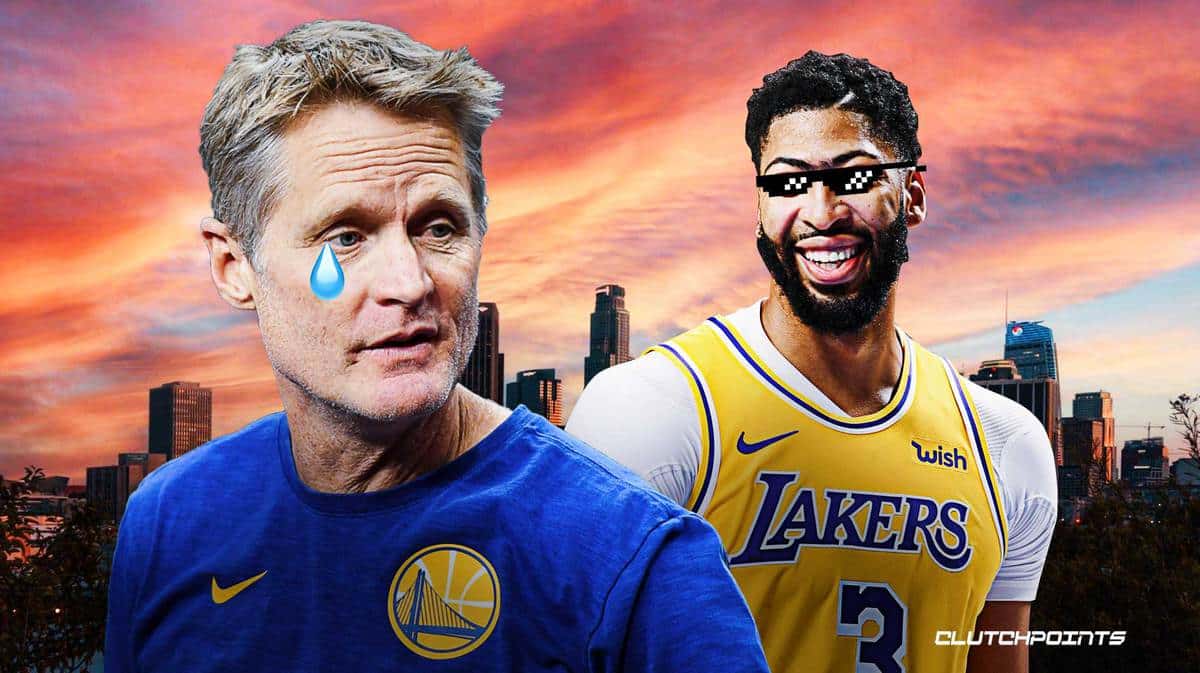 Lakers: Steve Kerr Reacts To Anthony Davis Dominating Warriors In Game 1