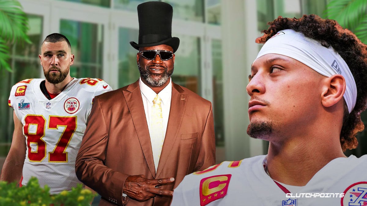 Patrick Mahomes, Kansas City Chiefs, Shaquille O'Neal, Travis Kelce