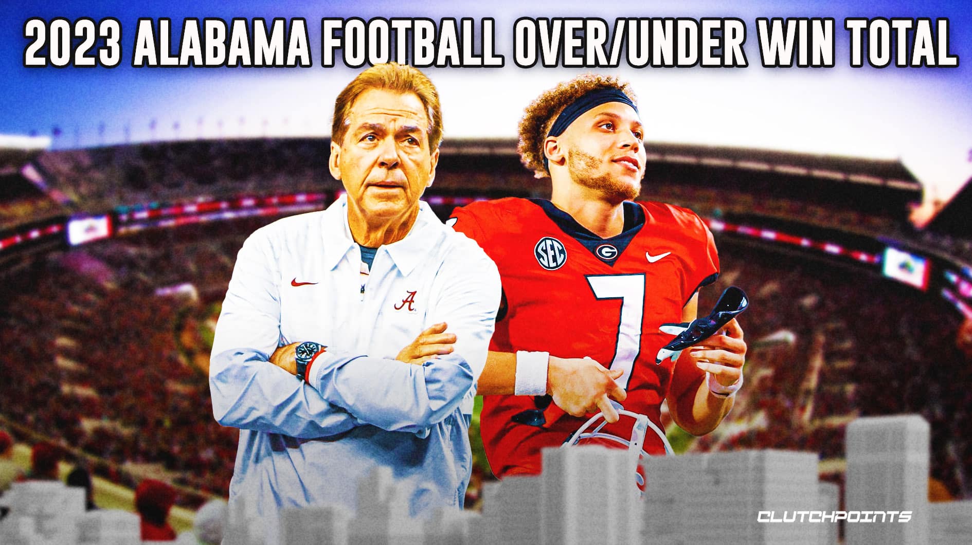 College Football Odds Alabama over/under win total prediction