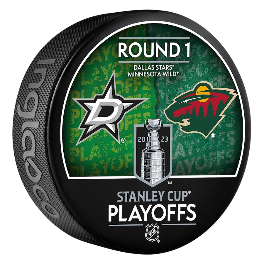 Minnesota Wild 2023 Stanley Cup Playoffs Hockey Puck - Green