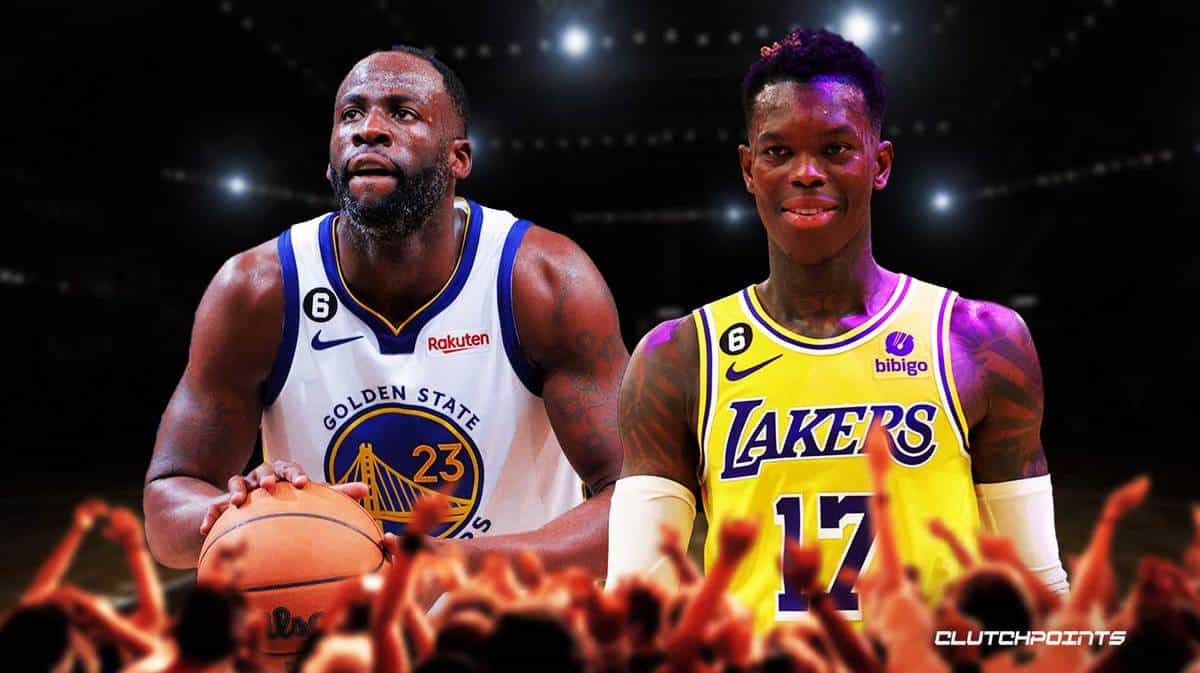Dennis Schroder, Draymond Green, Warriors Lakers, NBA Playoffs