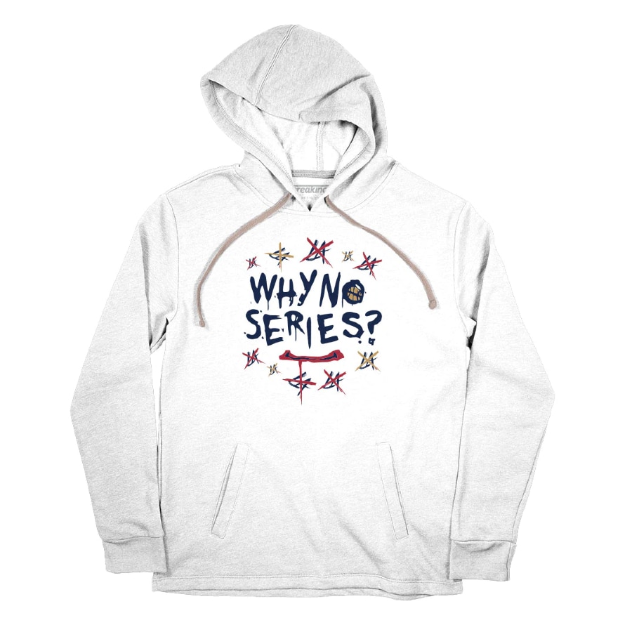 Denver: Why no series? hoodie - Light gray on a white background.
