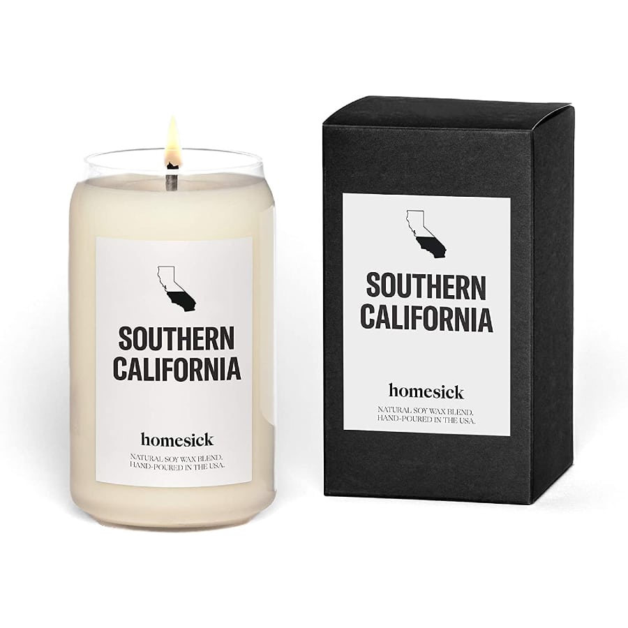 Image of the Homesick candle So Cal on a white background.