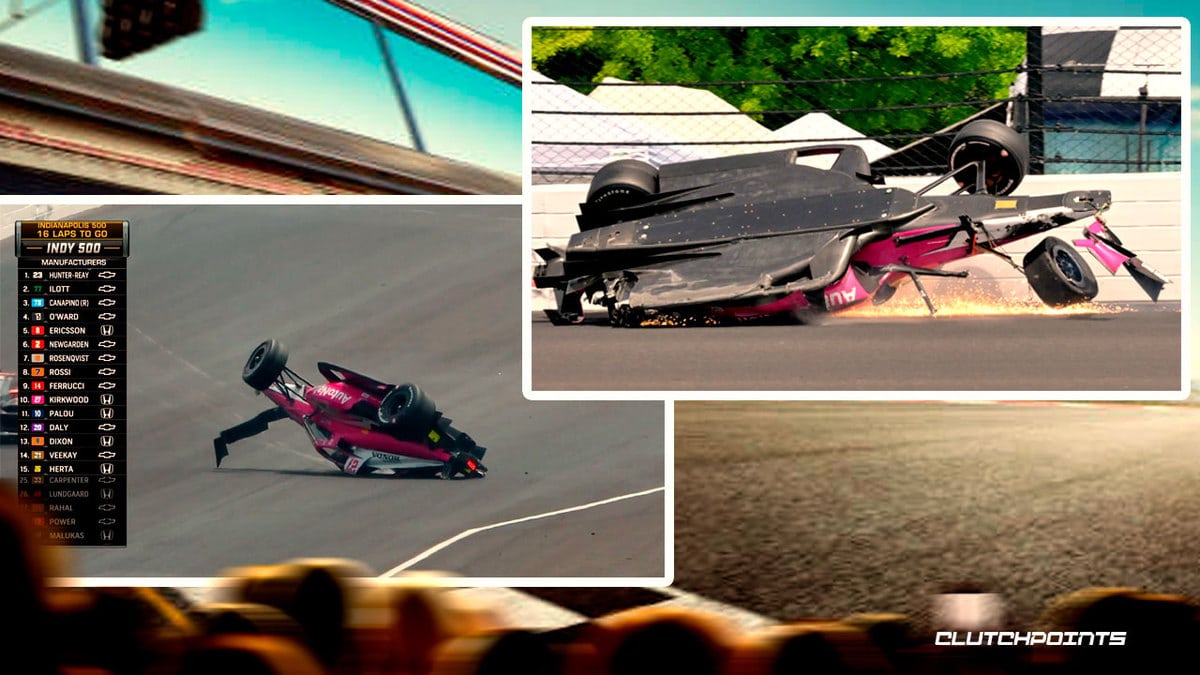 Indy 500, Indy 500 crash, Felix Rosenqvist, Kyle Kirkwood, Josef Newgarden