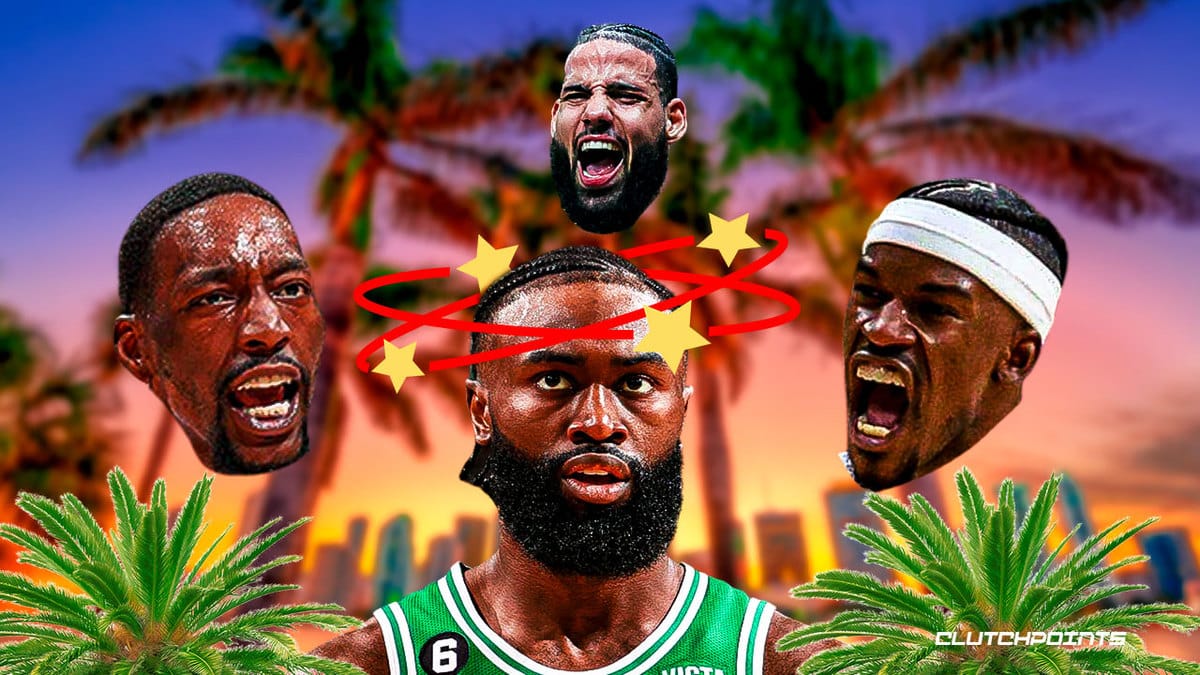 Jaylen Brown, Celtics, Jimmy Butler, Heat, Bam Adebayo, Caleb Martin, playoffs