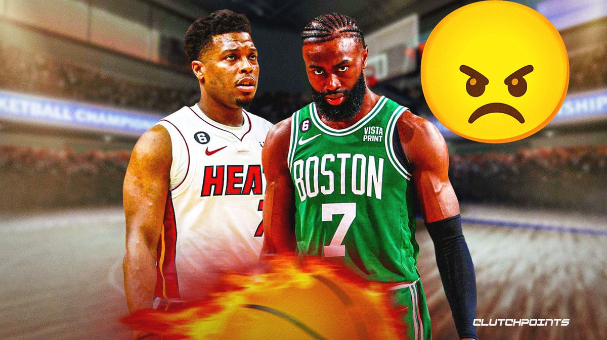 'You're Motherf****** Dirty': Jaylen Brown, Kyle Lowry Get Into Heated Confrontation After Hard Foul During Heat-Celtics