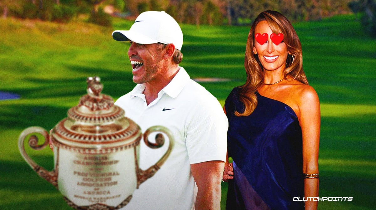 Brooks Koepka, Jena Sims, PGA Championship