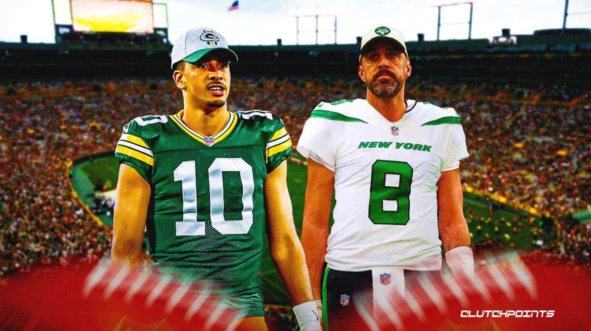 Jordan Love, Aaron Rodgers, Packers, Jets