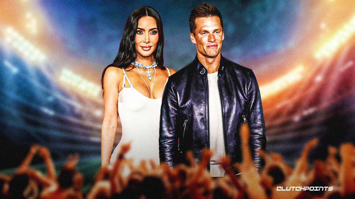 Kim Kardashian and Tom Brady Have Flirty Fun During Bidding War