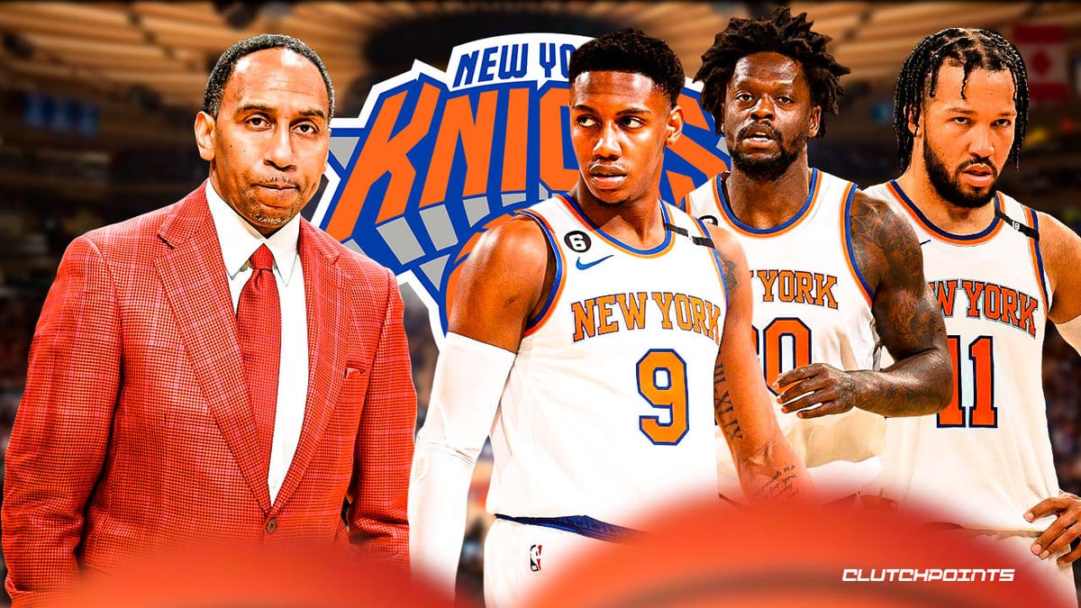 Stephen A. Smith, RJ Barrett, Julius Randle, Jalen Brunson, New York Knicks