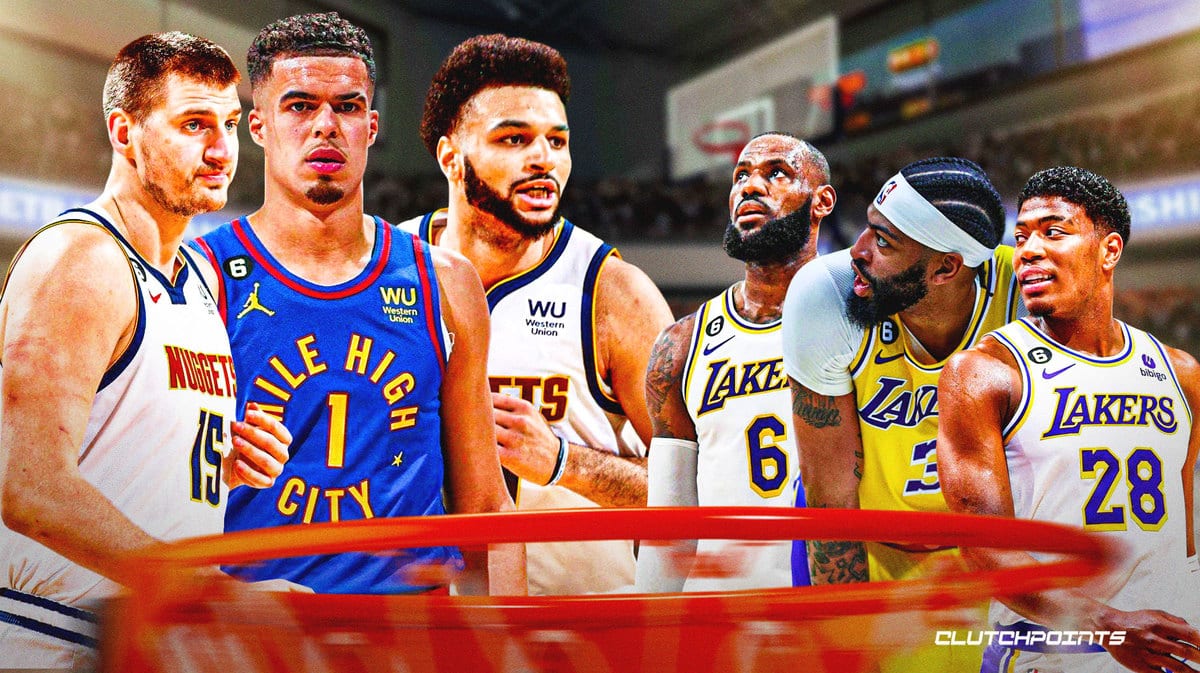 Lakers, Nuggets, Nikola Jokic, Michael Porter JR and Jamal Murray, LeBron James, Anthony Davis, Rui Hachimura