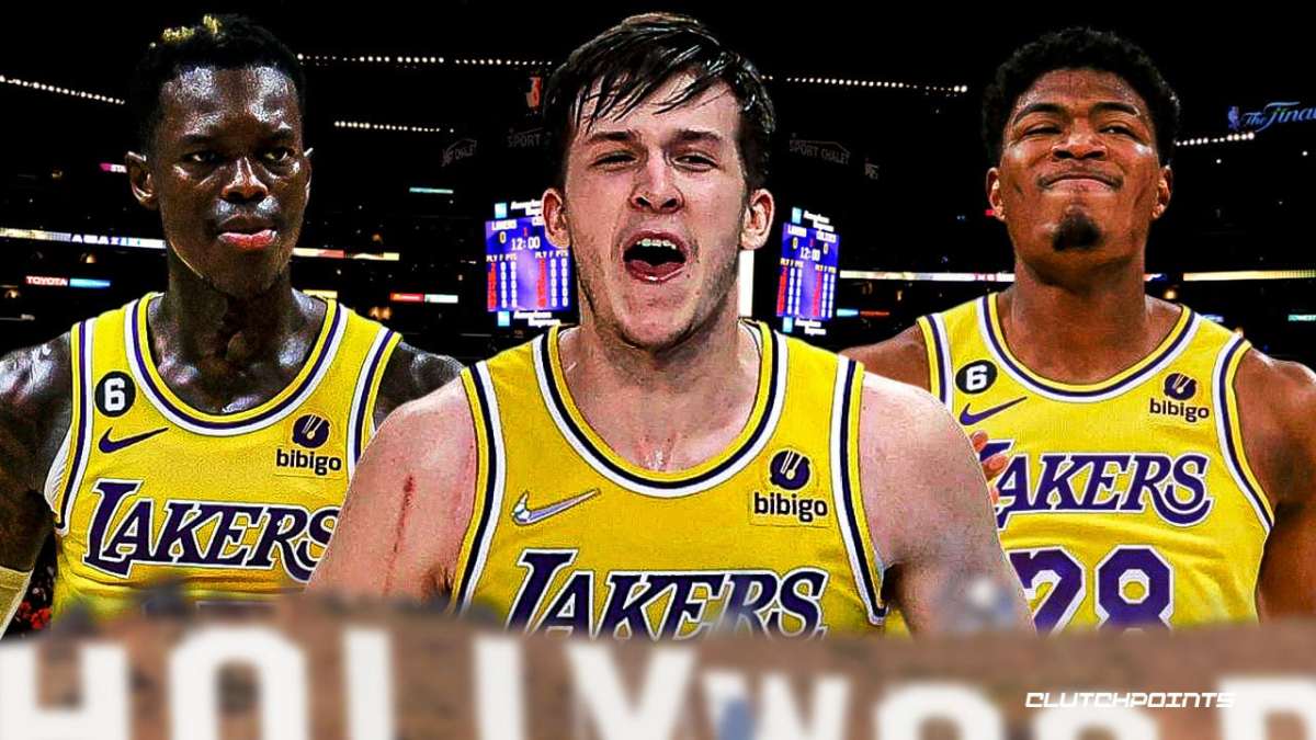 Austin Reaves, Dennis Schroder, Rui Hachimura, Los Angeles Lakers