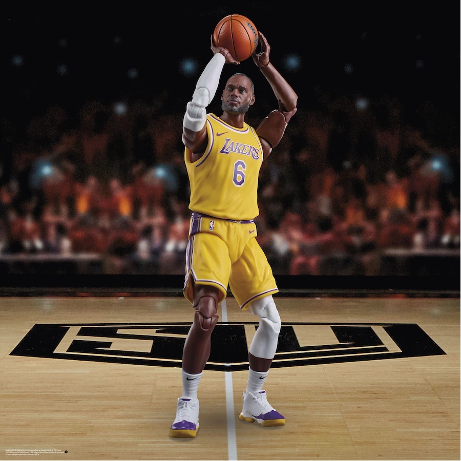 LeBron James NBA x Hasbro Starting Lineup Series 1 Action Figure.