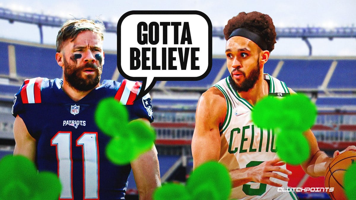 Julian Edelman, Derrick White, Boston Celtics, New England Patriots