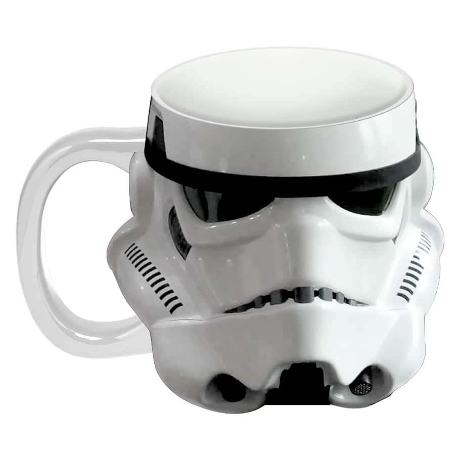 Star Wars Storm Trooper Sculpted Ceramic Mug, 18Fl oz on a white background.