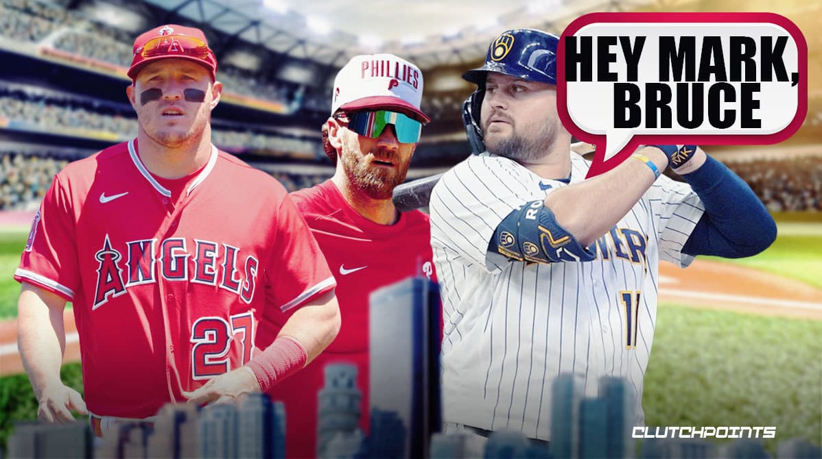 Mike Trout, Bryce Harper, Rowdy Tellez, Milwaukee Brewers