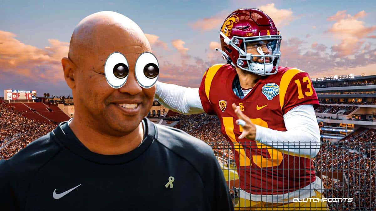 David Shaw, Caleb Williams, USC Football