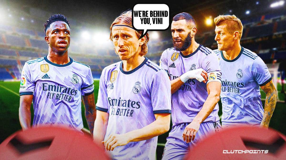 Vinicius Jr, Luka Modric, Karim Benzema, Real Madrid