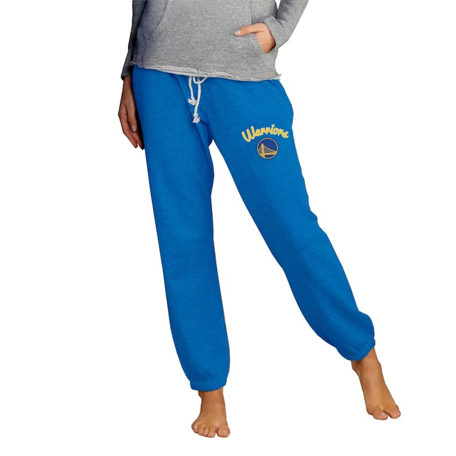 Warriors Concepts Sport Women's Knit Jogger Pants - Royal colorway on a white background.