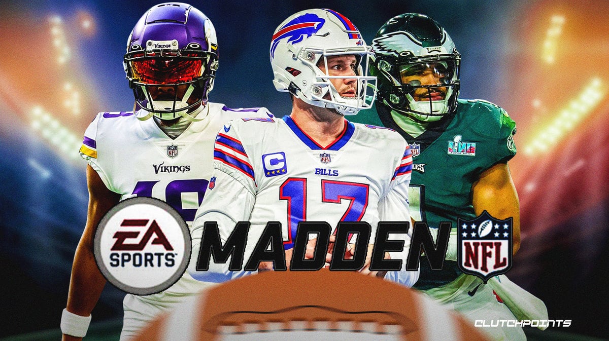 Madden 24, Madden cover, Josh Allen, Jalen Hurts, Justin Jefferson