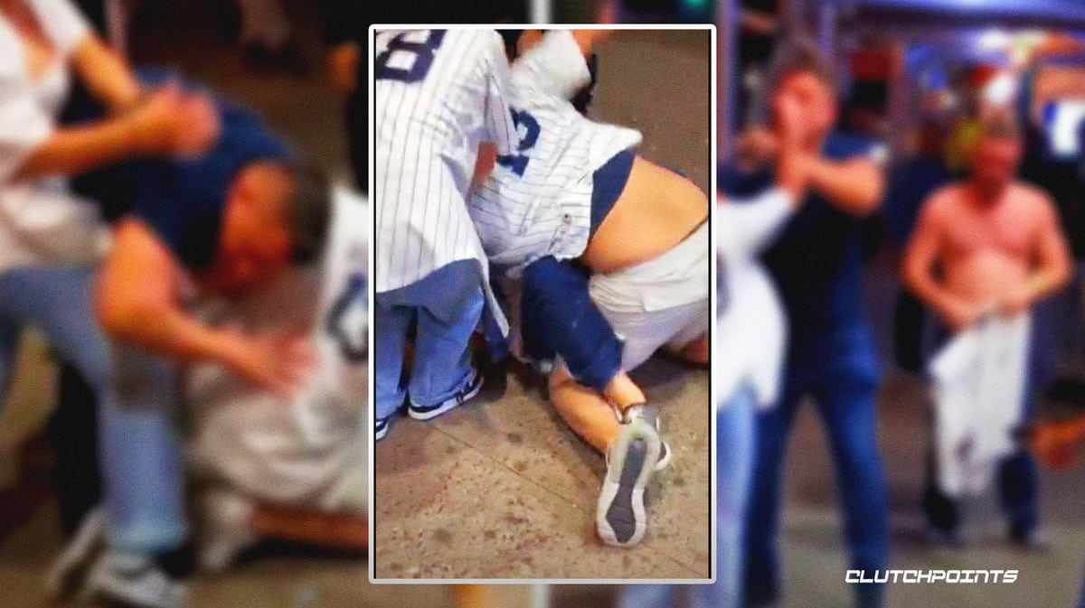 Yankees Orioles fans brawl fight