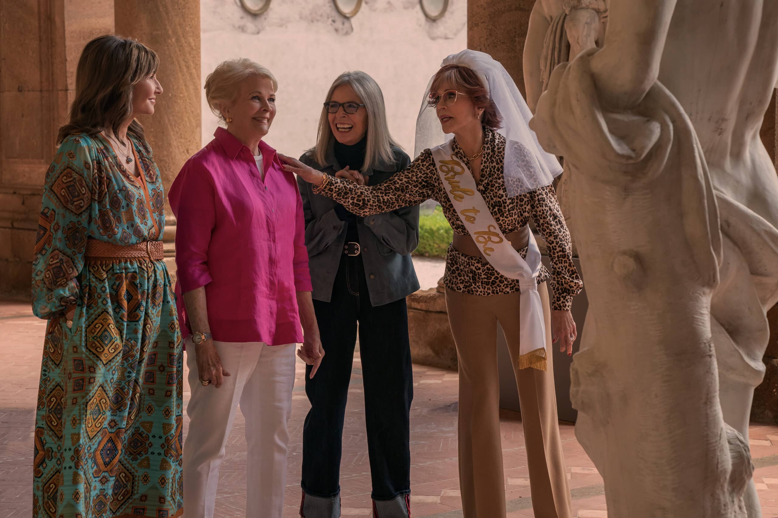 Mary Steenburgen, Candice Bergen, Diane Keaton, and Jane Fonda in Book Club: The Next Chapter.