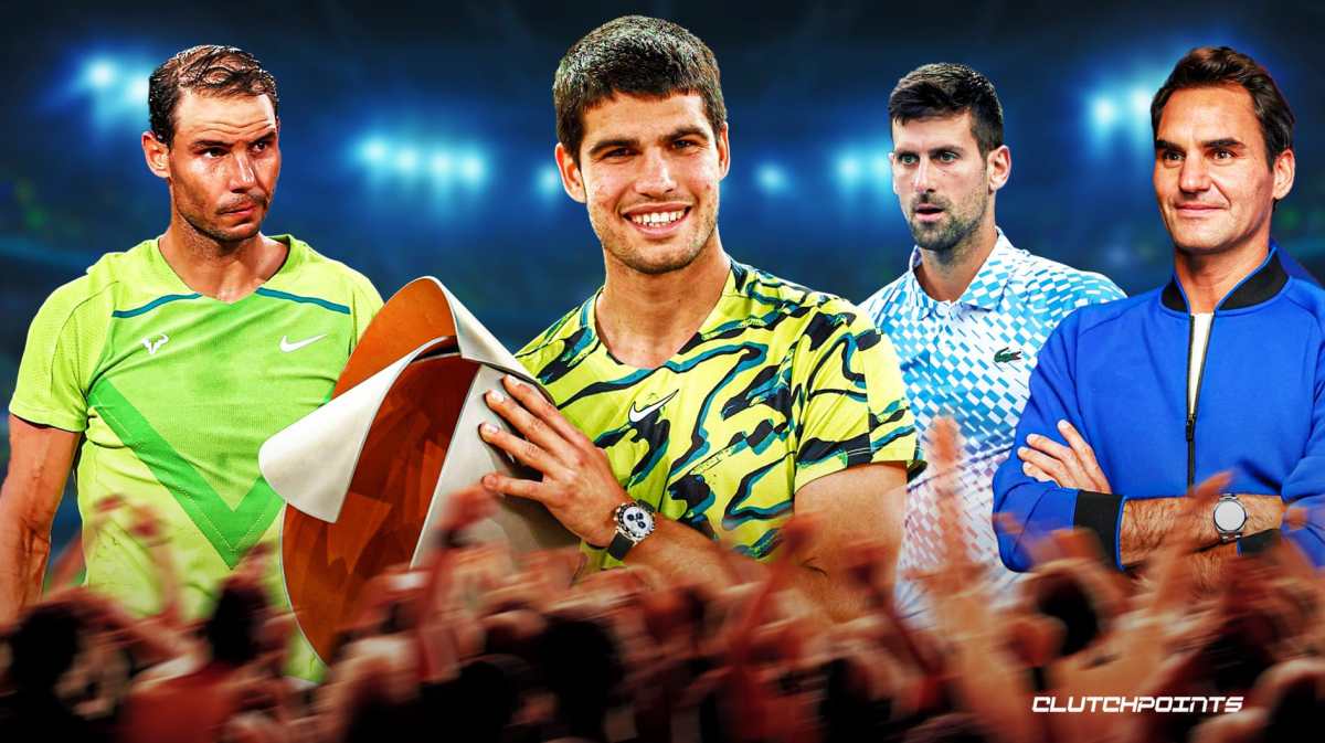 Carlos Alcaraz, Roger Federer, Rafael Nadal, Novak Djokovic