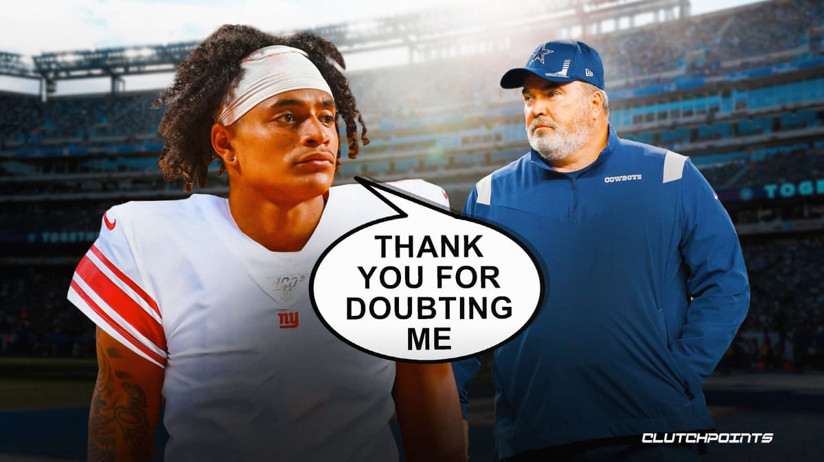 Giants' Jalin Hyatt interaction with Cowboys coach goes viral