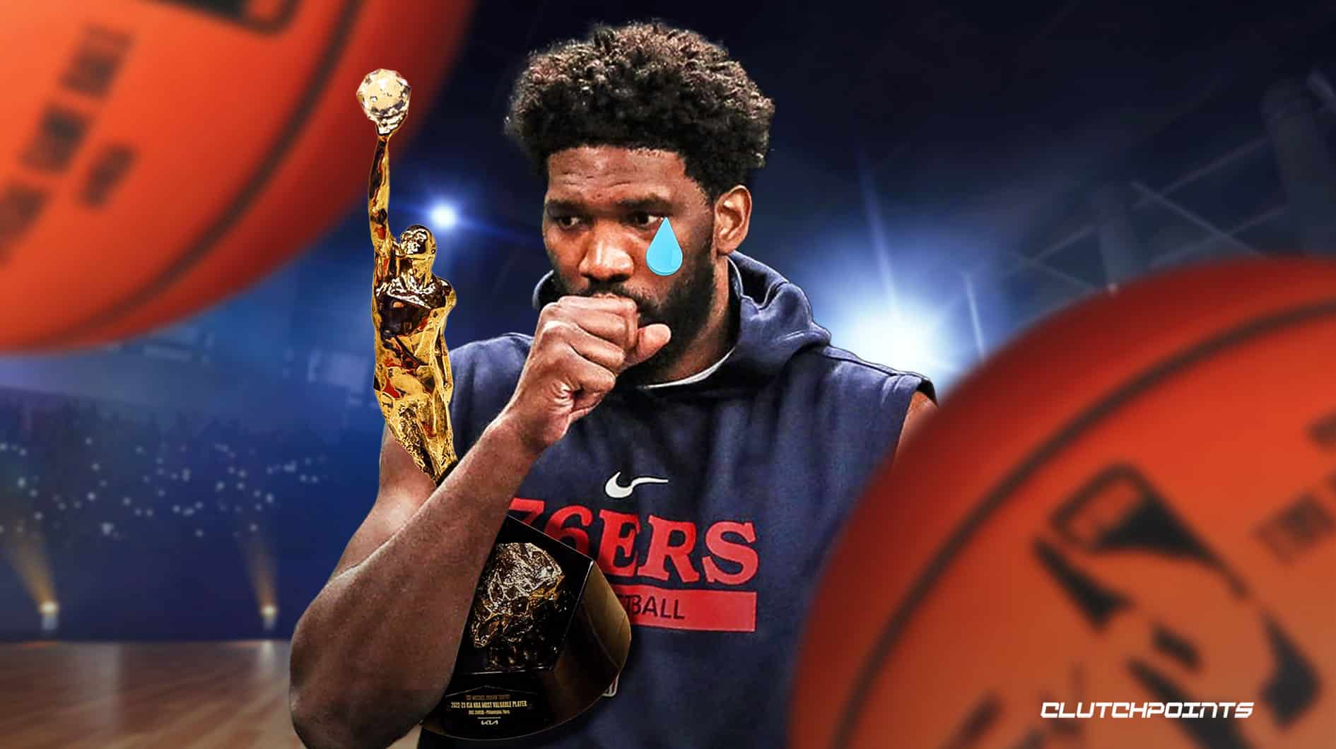 Sixers' Joel Embiid NBA MVP Ceremony Gets Emotional With Son