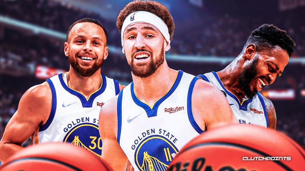 Stephen Curry, Klay Thompson, JaMychal Green, Warriors