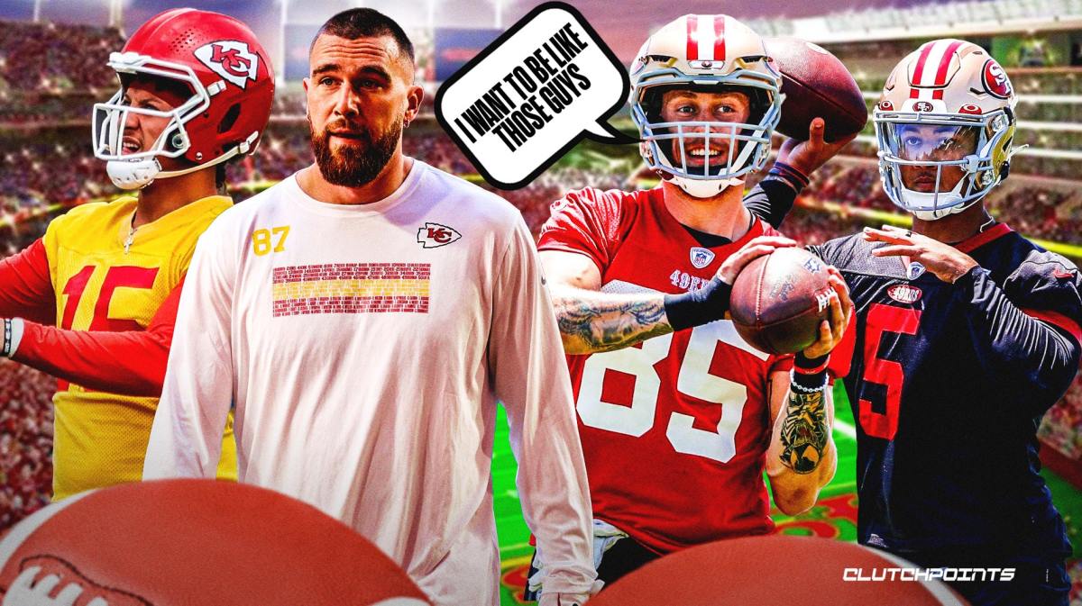 49ers, George Kittle, Travis Kelce, Trey Lance, George Kittle Travis Kelce