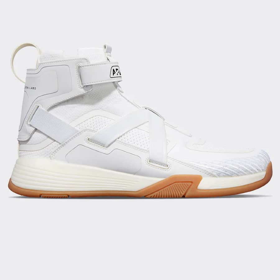 APL Superfuture basketball shoes - White colored on a light gray background.