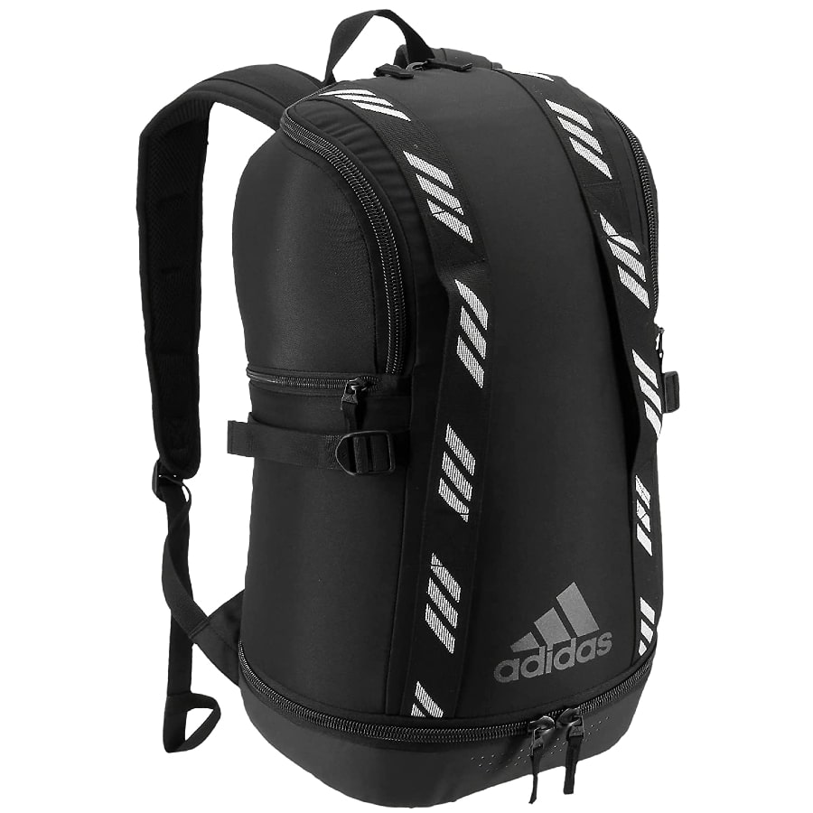 Adidas Creator 365 unisex backpack - Black colored on a white background.