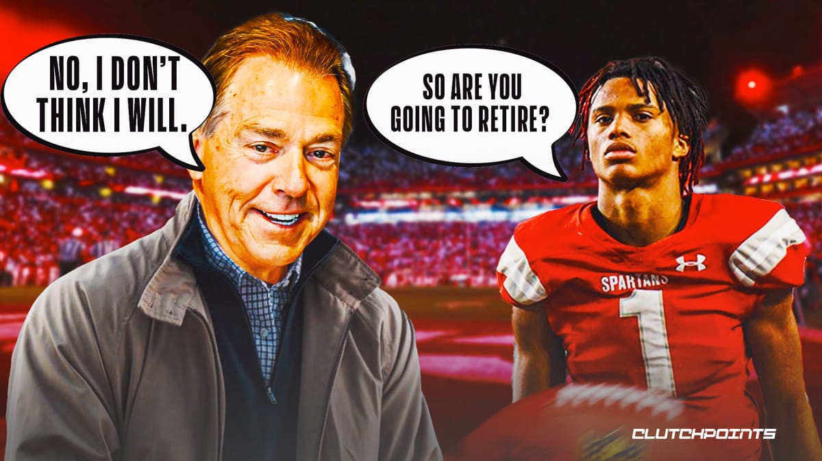 Alabama 5-Star WR Reveals What Nick Saban Told Him About Retirement