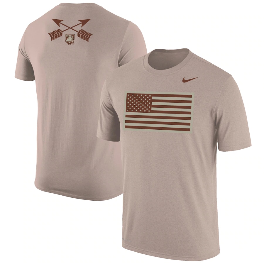 Men's Colosseum Oatmeal Boston College Eagles OHT Military Appreciation  Desert Camo Raglan Long Sleeve T-Shirt