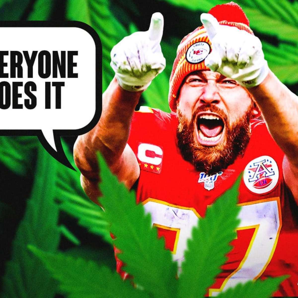 Chiefs' Travis Kelce estimates 50-80% of NFL use marijuana