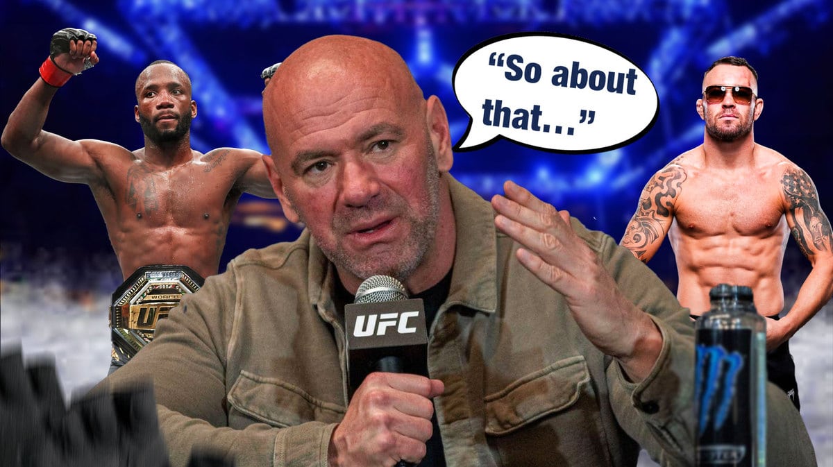 Dana White, Leon Edwards, Colby Covington