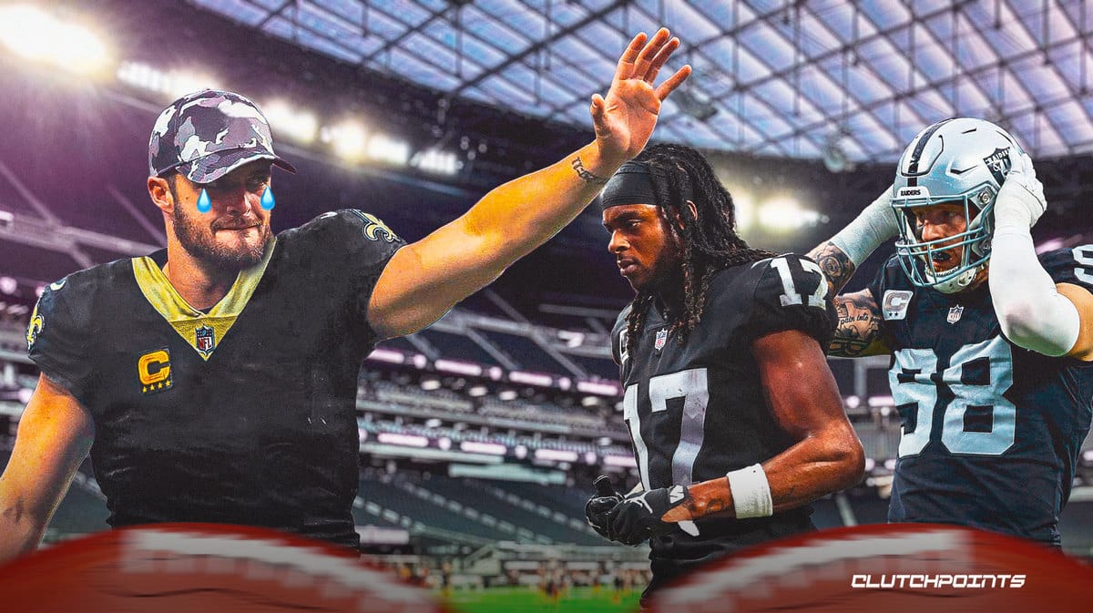 Derek Carr, Davante Adams, Maxx Crosby, Las Vegas Raiders