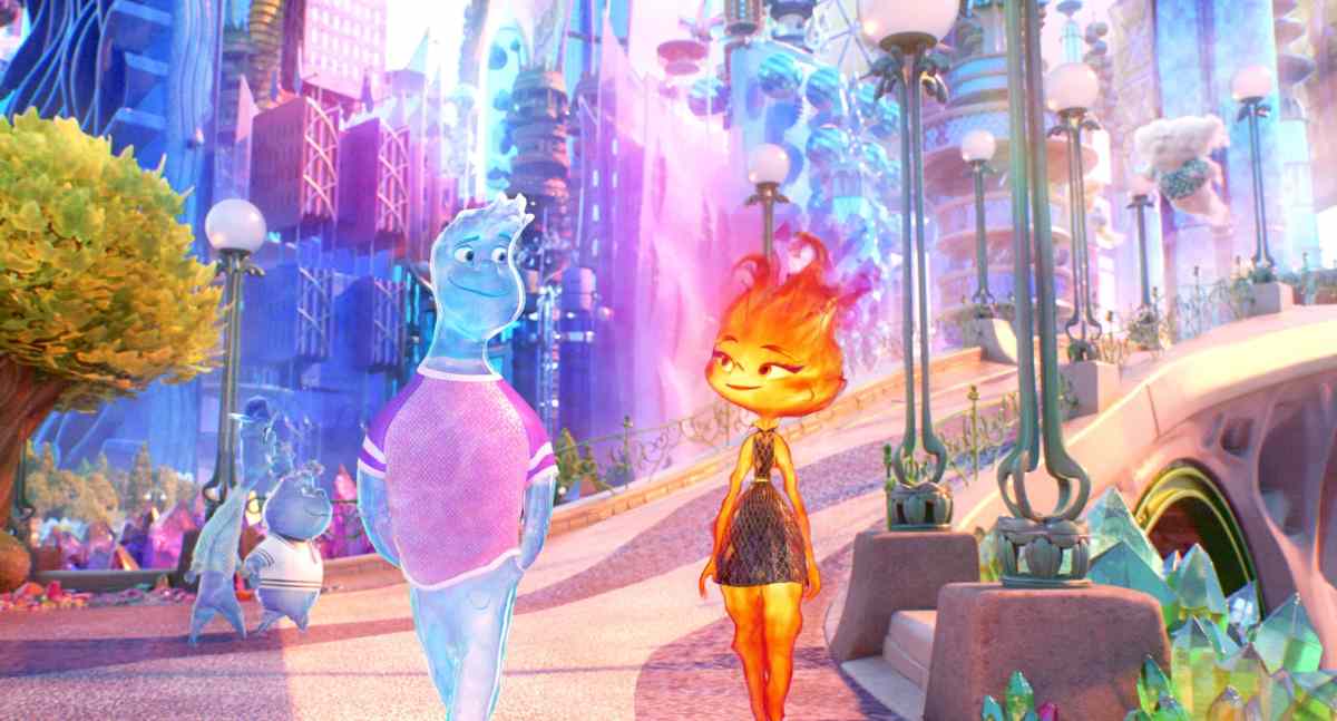 Elemental, Wade (Mamoudou Athie), Ember (Leah Lewis)